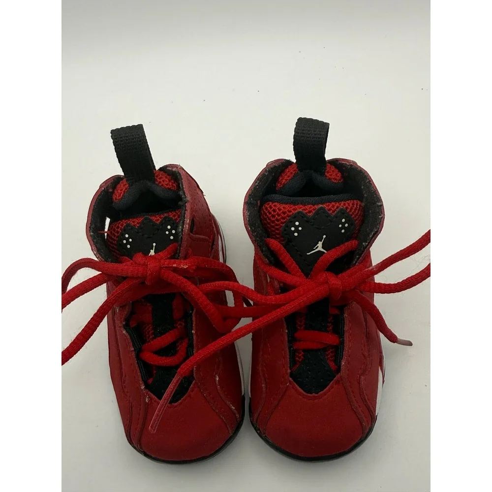 Nike Jordan 7 Retro TD Gym Red Black White Toddler Sneakers 343796-607 Size 3C